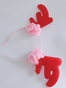 Women Girls Kid Christmas Deer Antlers Costume Ear Party Hair head band Headband