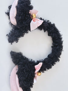 Women Children Fluffy Sheep Animal Costume Ear Party Hair Band headband