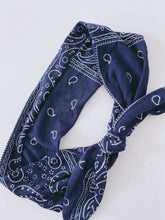 Women OR baby boho Hiphop Paisley Bandana Hair Band Bow knot Cotton Headband