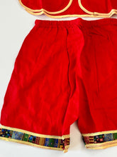 Kid Boy Chinese New Year Traditional Red Tang Costume Cotton Short Sleeve Outfit