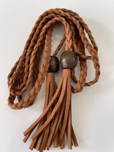 Women Lady Bohemian Boho Braid Long Suede leather Tassel Waist Belt Band Tie