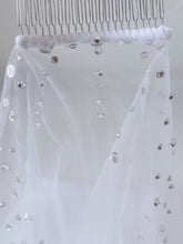 Women White Ivory Bride Head Hair Crystal Long Lace Tulle Simple Wedding Veil