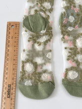 Women Retro Fancy Ankle Flower Floral Transparent Summer lace Short Dress Socks