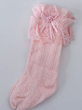 Girl Kids Baby knees Calf High Long Lace Dress Socks Tights 0-7 Years