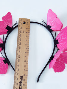 Women Girls Fairy Party Butterfly Hair Band Headband Tiara Hoop Fascinator