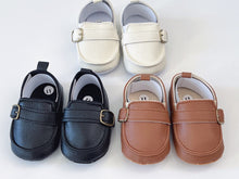 Baby Boy White Brown Black Wedding Formal Party Synthetic leather Soft Shoes