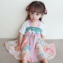 Kid Girl Chinese Asian Chinese Traditional QIPAO Costume Han Tang Summer Dress