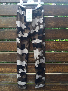 Girls Kids Children Army Military Camouflage Green Camo Pants Leggings 2-8yrs