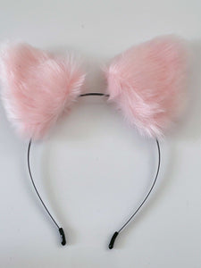 Women Children Fluffy Fur Cat Kitty fox animal Costume Ear Party Hair head band