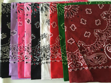 Women Men Retro Hip hop Cotton biker dance Paisley Bandana Hair Headband Wrap