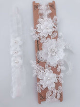 Women White Hens night Party Bride Wedding Trim Lace Garter Suspender Belt set