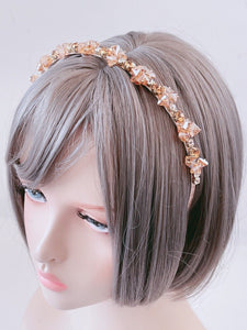 Women Girl Retro Bling Gem Crystal Bead Hairband Hair Head Band Headband Hoop