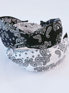 Women Retro BOHO Paisley Wide Hair Band Head Band Headband Bandana Style Hoop