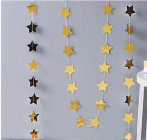 4M Paper Star Wedding Birthday Party Baby Kids Room Hanging Decorations Garland