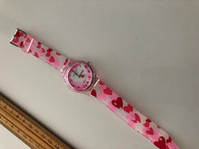 Children Kid Girl Teen Sweet Heart PU Silicone Band Wrist Watch Birthday Gift
