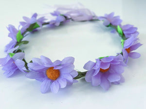 Women Flower Girl Daisy Party Wedding Beach Simple Crown hair headband Garland