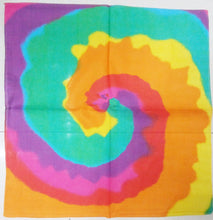 Women Men Retro Hip hop Cotton biker dance Paisley Bandana Hair Headband Wrap Rainbow colorful Swirl