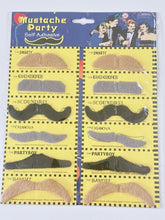 Women Men Kid King Pirate Self adhesive Fake False Mustache Beard Party Costume Classic Mixed Color Fake Beard