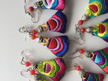 Women Lady Retro Ethic Embroidery Boho Bohemian Hook dangle Ear Drop Earrings