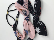 Women Girl Retro Boho bow ear Braided scarf Stretch Hair elastic head band Wrap