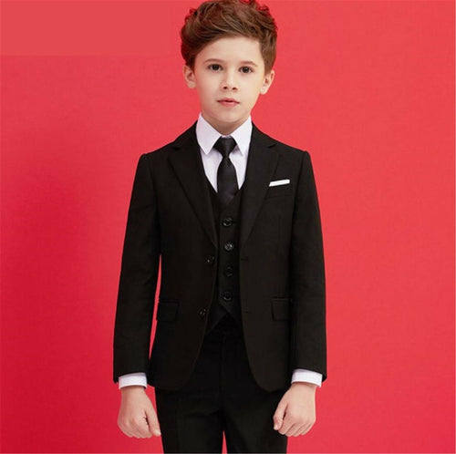 Children Page Boy Wedding Party Formal Graduation Vest suits Outfits 6pc Set
