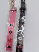 Lady Girls Kid Children Synthetic Leather Chic Flower Floral Pants Buckle Belt