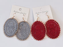 Women Retro Ethic Embroidery Crochet Boho Bohemian Hook dangle Ear Drop Earrings