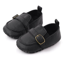 Baby Boy White Brown Black Wedding Formal Party Synthetic leather Soft Shoes