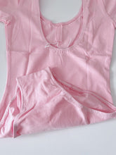 Girl Children Cotton Short Sleeves Ballet Jazz Dance Skate Gymnastics Leotard