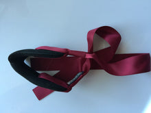 Girl Women school ribbon bow Dance Pro Bun Ball stick ponytail holder hair band Dark wine Red