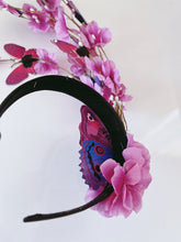 Women Party Fairy Butterfly Big hair head band headband Tiara Hoop Fascinator