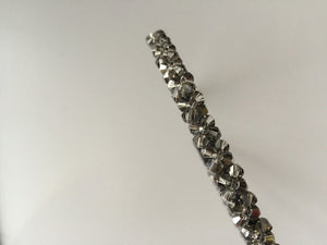 Women Lady Girl Bling Shiny Crystal look Bead Party Headband Hair Head Band Hoop