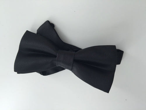 AU Boys Kid Child Party Plain Pre-tied Wedding Formal bow tie Necktie bowtie Solid black bowtie