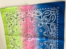 Women Girl Retro Rainbow Colorful Paisley Cotton Bandana Hair Headband Wrap