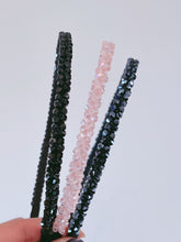 Women Lady Girl Bling Shiny Crystal look Bead Party Headband Hair Head Band Hoop