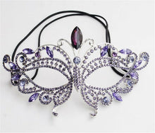 Women Metallic Crystal VENETIAN Masquerade Halloween Fancy Ball Face Eye Mask