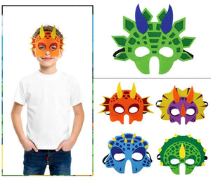 Adult Boy Girl Dinosaur Party School Book week Costume Ball Face Eye Mask prop