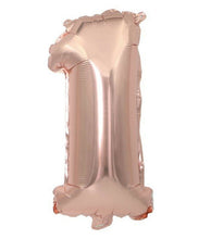 OZ 32" INCH 0-9 NUMBER Foil Birthday Party Rose Gold Pink Balloon Decoration NUMBER 1