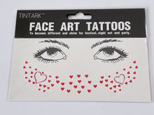 Women Tintark girl Face Mini Flower Body Temporary Tattoo Freckle art Sticker