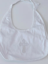 Baby Shower Girls Boys White Christening Outfits Match Cross Bib Burp Apron