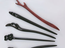 1x Women ebony wooden Oriental Updo Bun Styling boho hair Pin Stick Chopstick