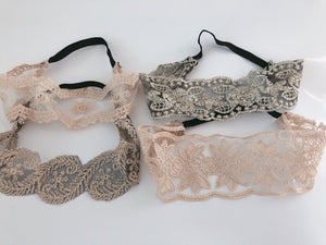 Women Girl Embroidery Boho Retro Lace Floral Headband Elastic Hair Head band