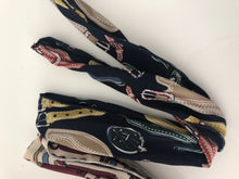 Women Retro Chain belt Wire Bunny Ear bow scarf Hair head band headband bandana