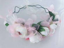 Women flower Girl Kids Fairy wedding White Party Hair Headband Garland