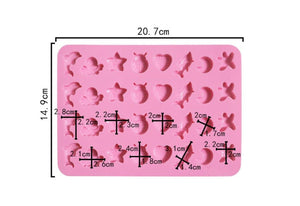 1x Fish Chocolate Cake Mini Biscuit Cookie Bakery Silicone Baking Mould Mold