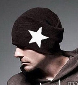 Women Men Unisex Star Knit Winter Autumn Ski Warm baggy Skull Hat Cap Beanie free