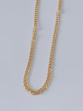 6mm Men Women Hiphop 18K Gold Plated Classic Flat Link Curb Chain Necklace