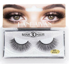 AU Women 3D Natural Look Long Volume Fake MINK Hair False Eyelashes Extension