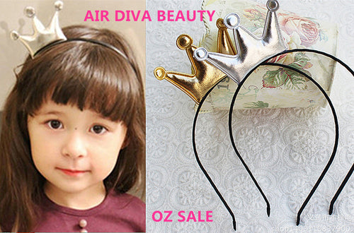 Girls Kids Children Baby Princess Party Birthday Crown Tiara Hair Head Band