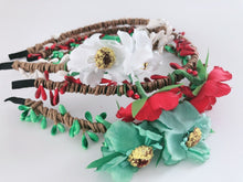 Women Girls Flower Vine Boho Woodland Rustic Wedding hair headband band hoop